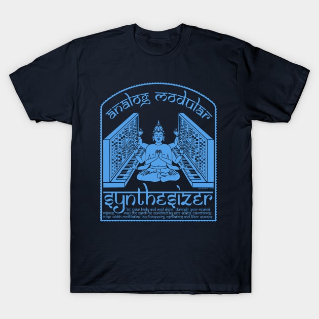 Analog Modular Synthesizer God for Electronic Musician T-Shirt by Mewzeek_T